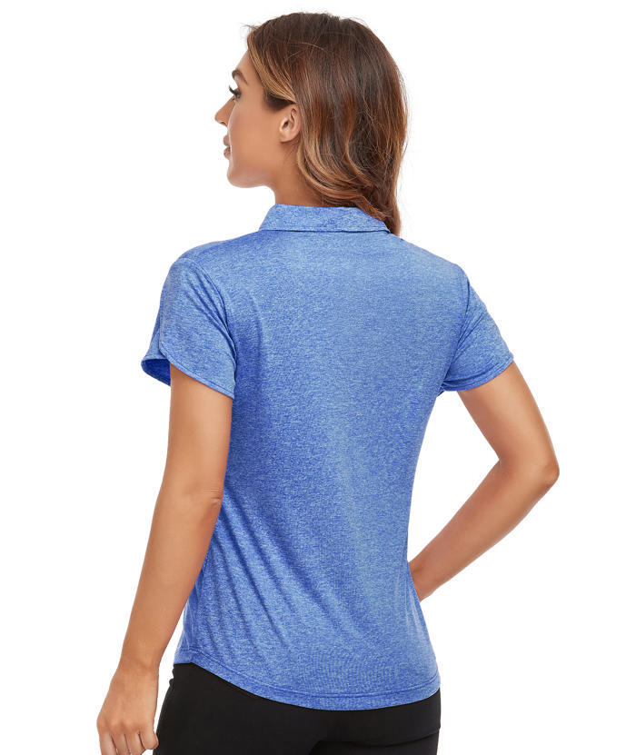 ZITY Women's Quick Dry Slim Fit Golf Polo Shirt-CFWTX00031