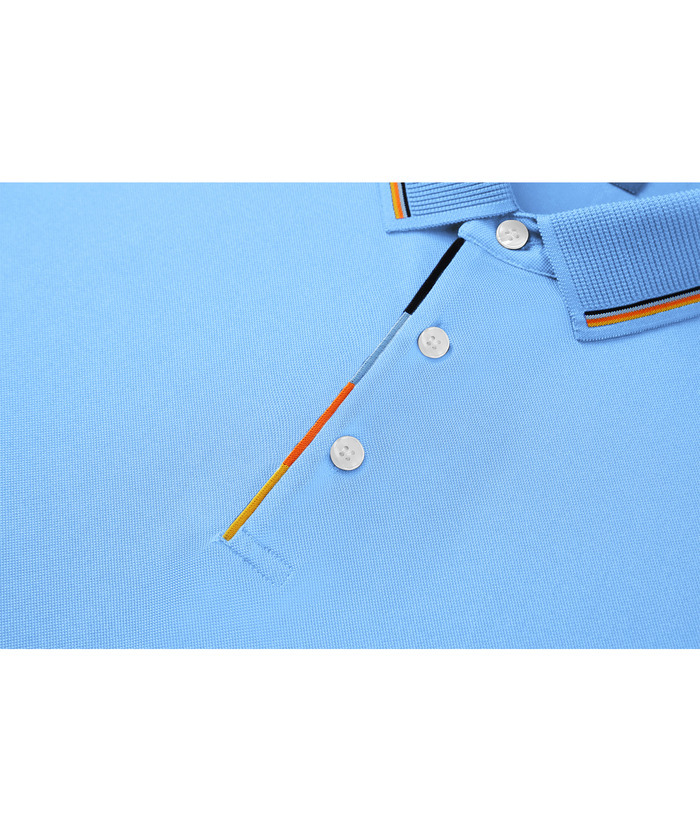 Men's Solid Color Slim Fit Performance Polo Shirt-ZPK007837