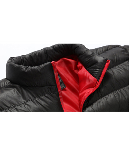 ZITY Men's Full Zipper Long Sleeve Sports Puffer Jacket- DUMCO05567