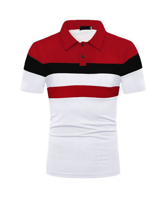 ZITY Men's Slim Fit Summer Golf Lapel Polo Shirt