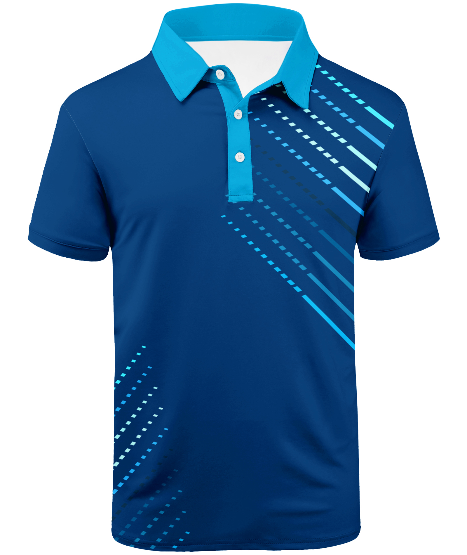 ZITY Men's Button Up Moisture Wicking Golf Polo Shirt-APOH700047
