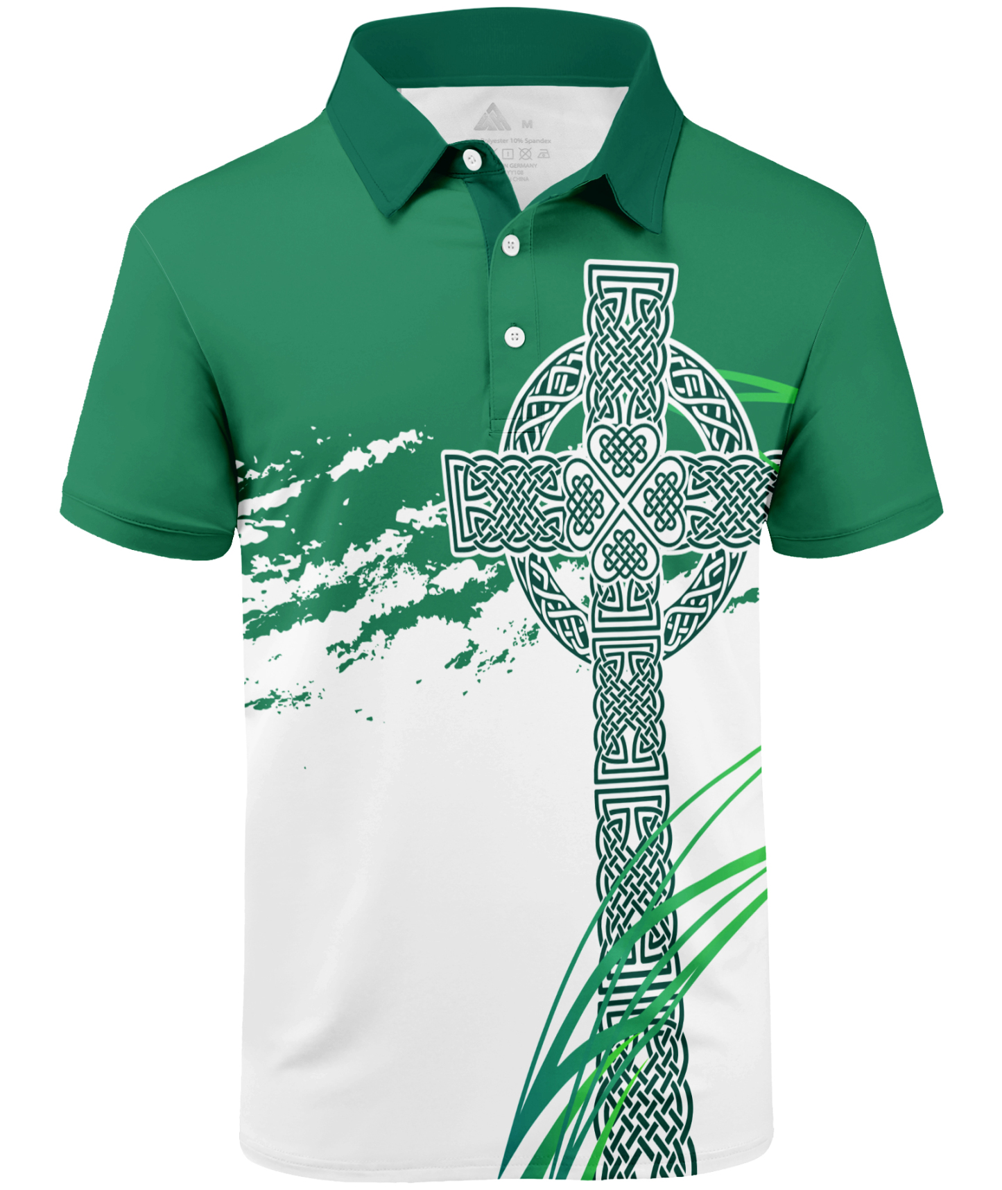 ZITY Men's ST Patrick Day Printed Polo Shirt-CUMPO03959