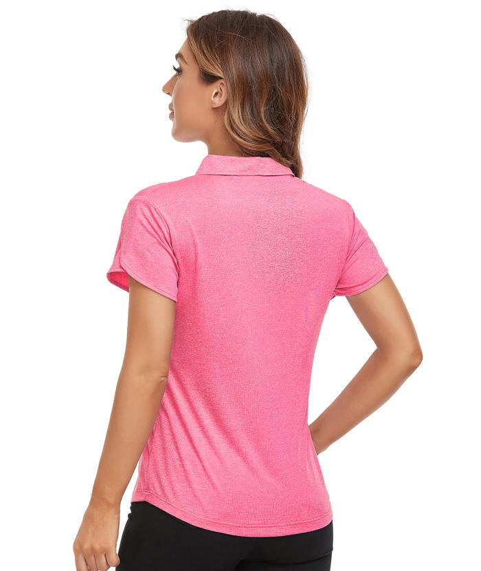 ZITY Women's Quick Dry Slim Fit Golf Polo Shirt-CFWTX00031