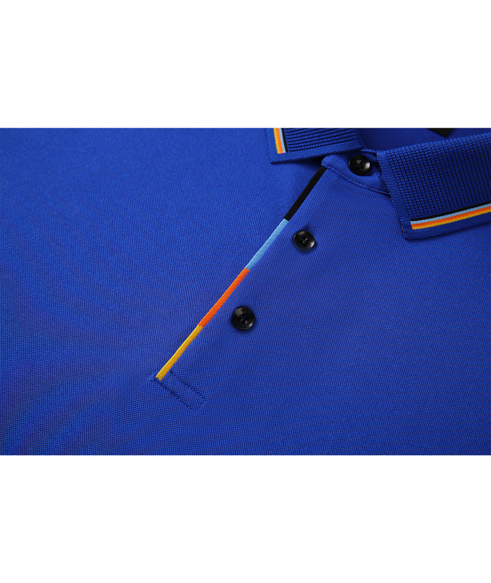 Men's Solid Color Slim Fit Performance Polo Shirt-ZPK007837