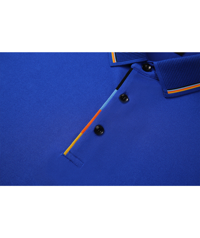 Men's Solid Color Slim Fit Performance Polo Shirt-ZPK007837