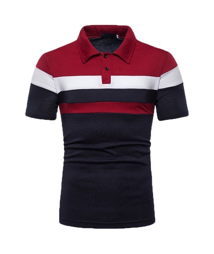 ZITY Men's Slim Fit Summer Golf Lapel Polo Shirt