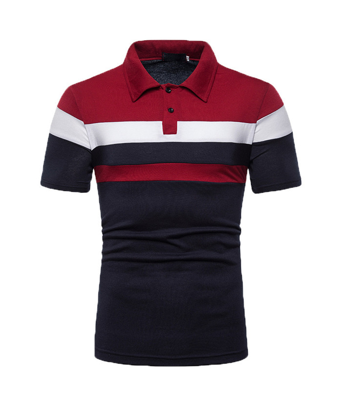 ZITY Men's Slim Fit Summer Golf Lapel Polo Shirt
