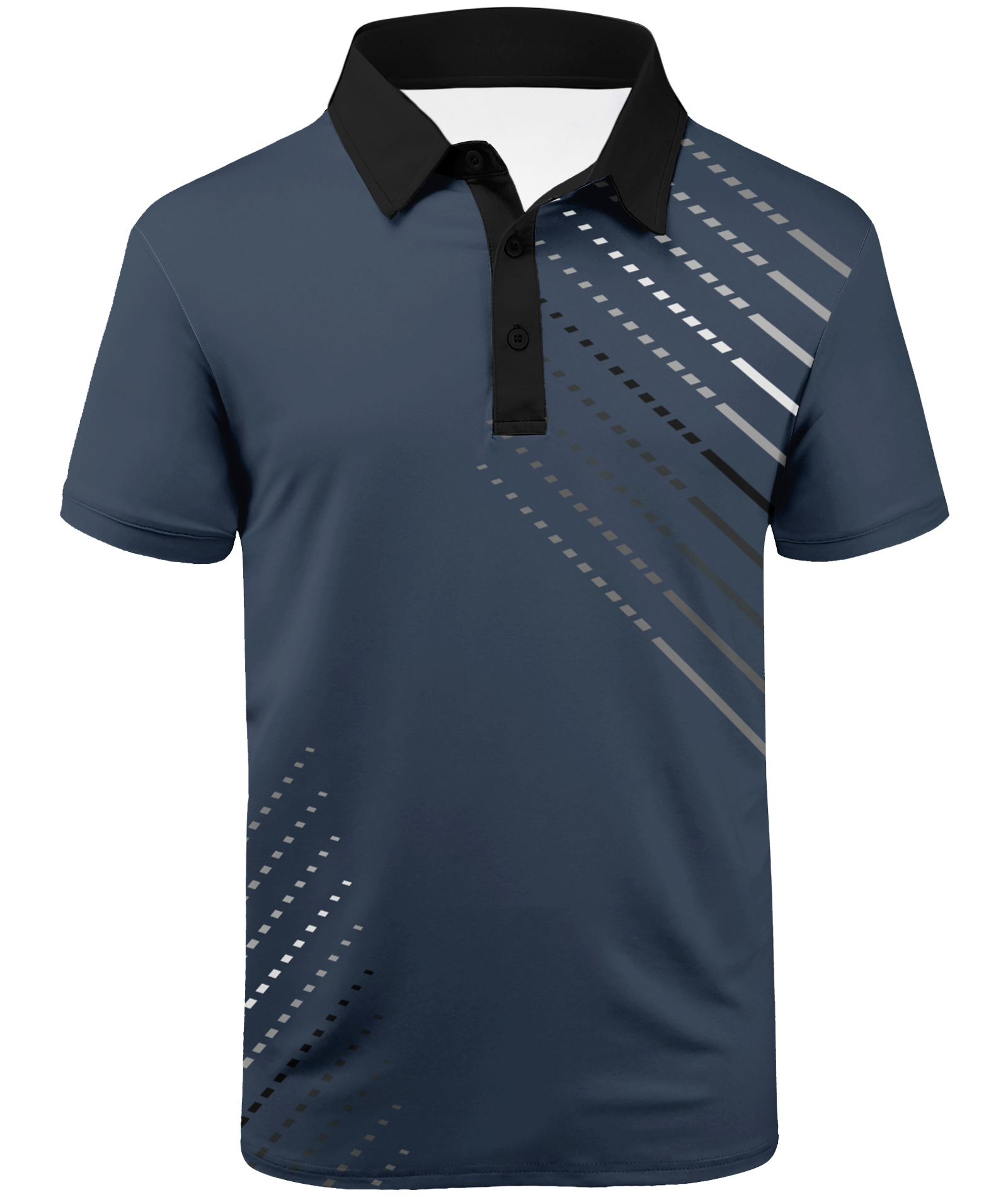 ZITY Men's Button Up Moisture Wicking Golf Polo Shirt-APOH700047