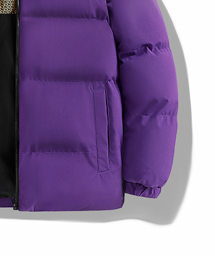 ZITY Men's Casual Full Zip Up Stand Collar Puffer Jacket- DUMFC05561