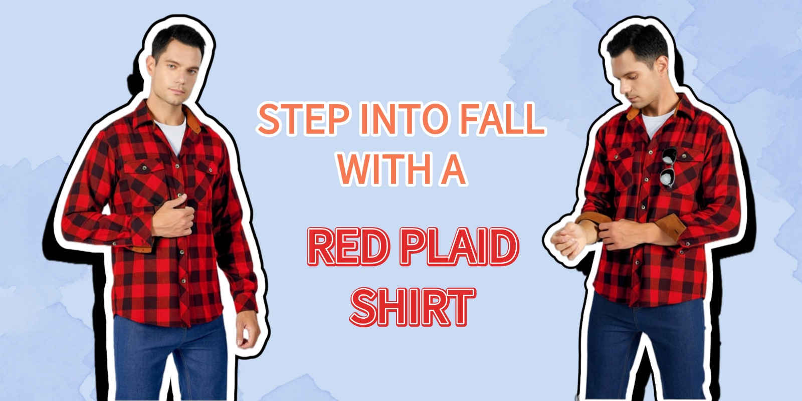 red plaid shirt