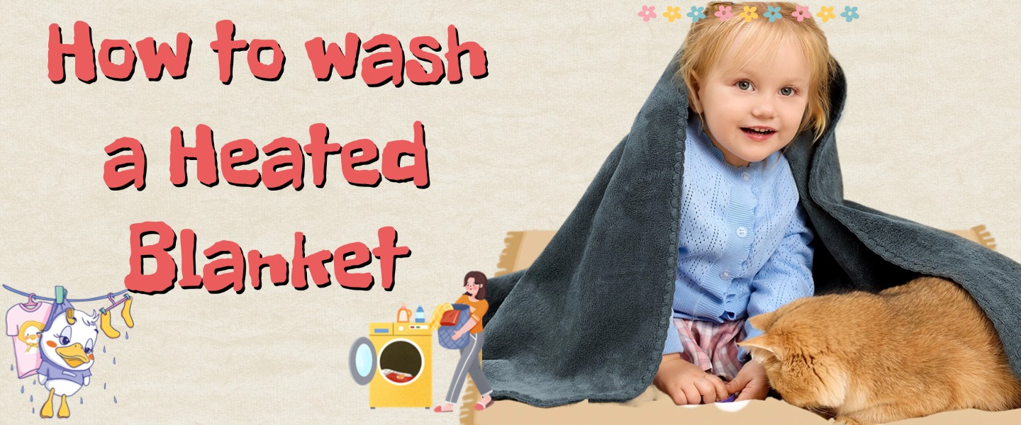 How to wash a heated blanket