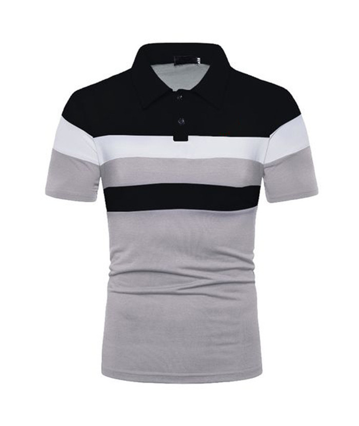 ZITY Men's Slim Fit Summer Golf Lapel Polo Shirt