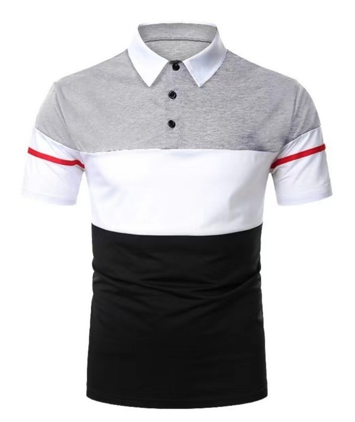 ZITY Men's Slim Fit Summer Golf Lapel Polo Shirt