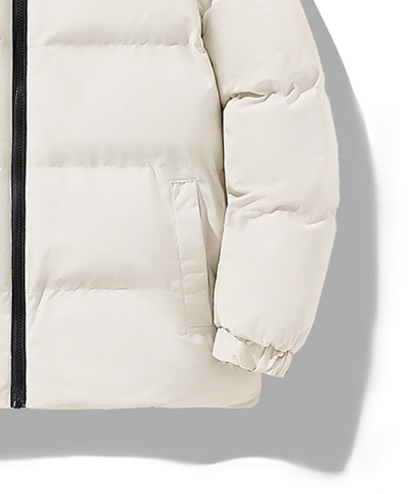 ZITY Men's Casual Full Zip Up Stand Collar Puffer Jacket- DUMFC05561