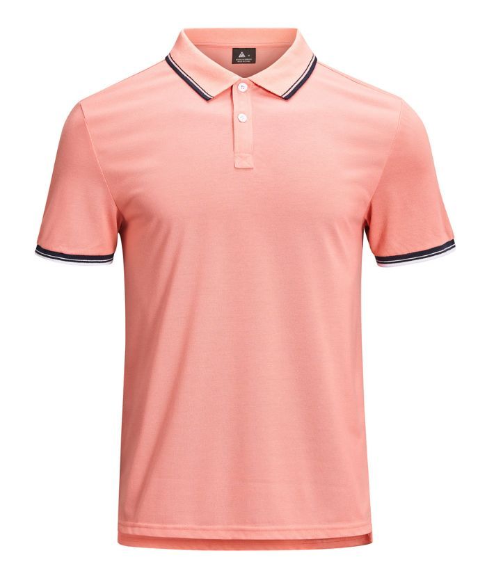 ZITY Men's Solid Color Slim Fit Golf Polo Shirt-CUMPO02668