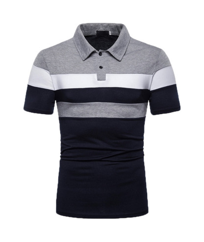 ZITY Men's Slim Fit Summer Golf Lapel Polo Shirt
