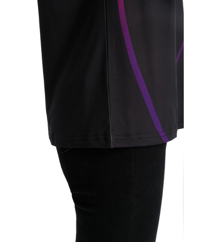 ZITY Women's Dri Fit Black Golf Polo Shirt-CFWZZ00043