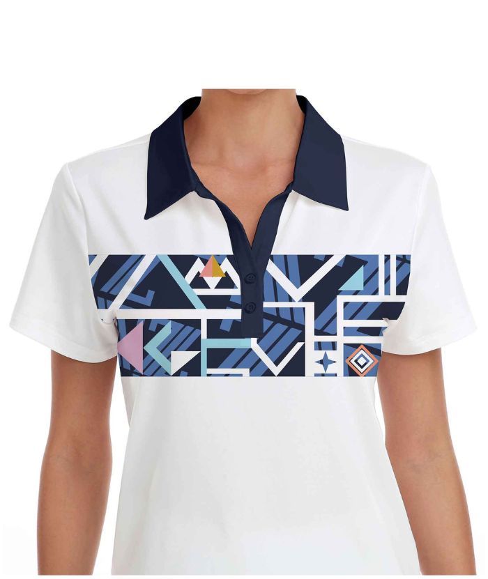ZITY Women's Dri fit Button Up Golf Polo Shirt-CUWPO01338