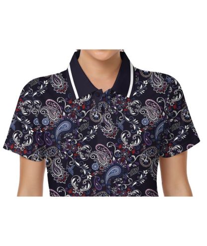 ZITY Women's Button Up Slim Fit Golf Polo Shirt-CUWPO01941