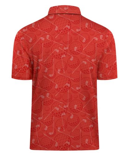 ZITY Men's Printed Dri Fit Performance Golf Polo Shirt-CUMPO05189 