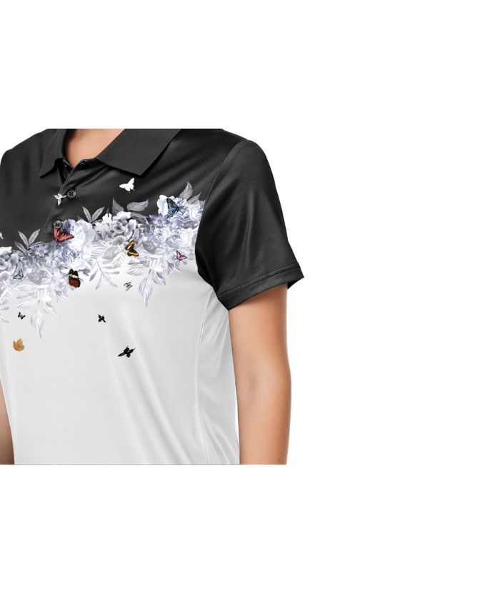 ZITY Women's Dri Fit Button Up Golf Polo Shirt-CUWPO02014