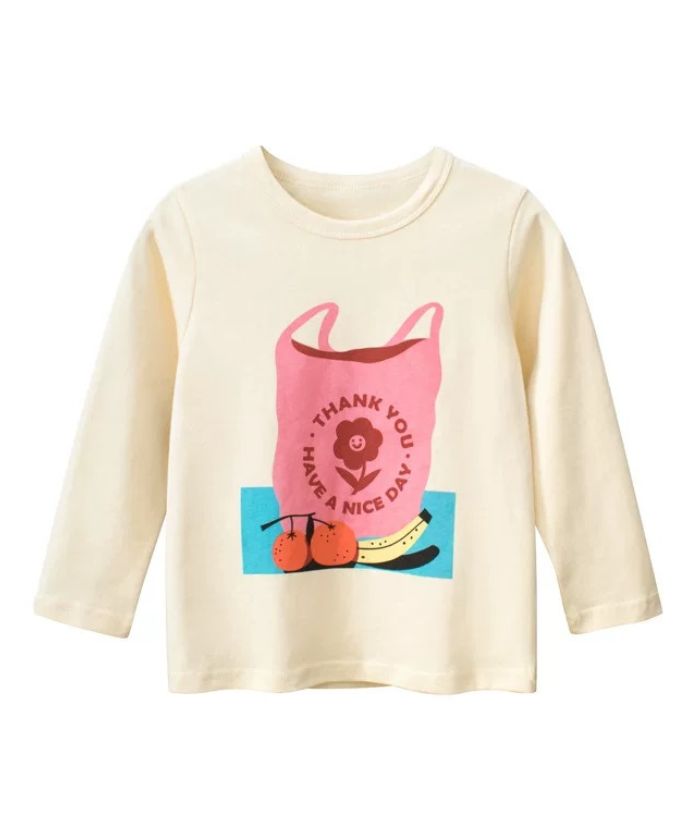 ZITY Kid's Long Sleeve Printed Cotton T-Shirt