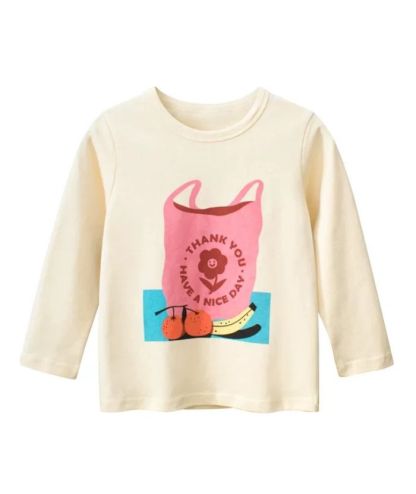 ZITY Kid's Long Sleeve Printed Cotton T-Shirt
