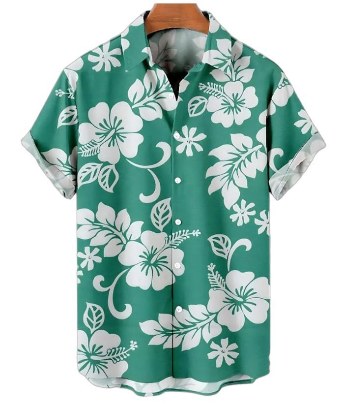 ZITY Men's Floral Print Casual Shirt