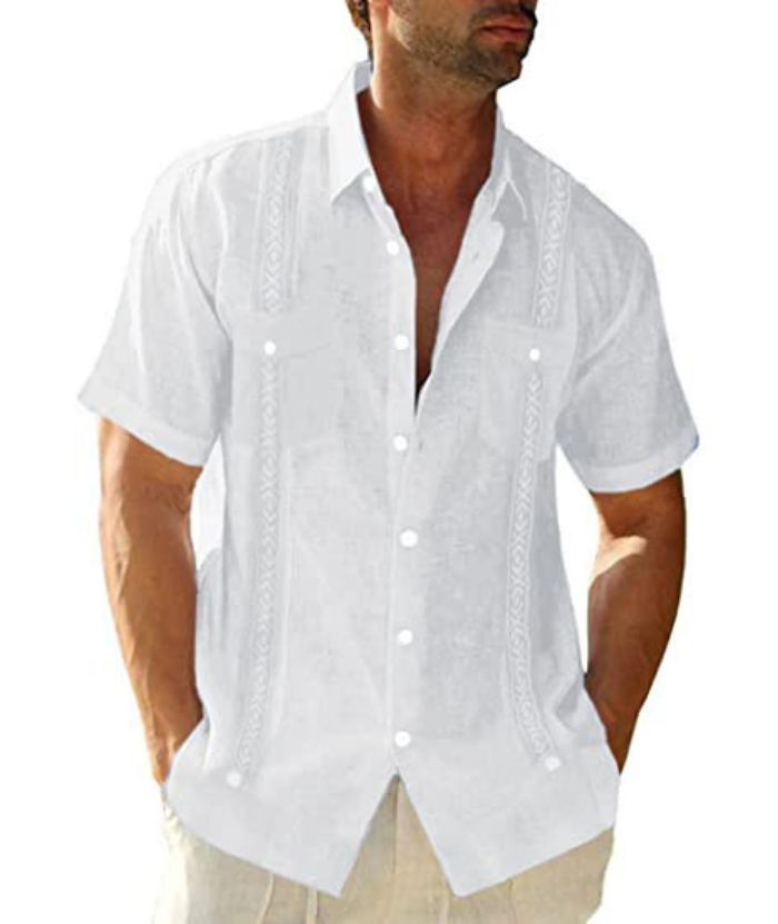 ZITY Men's Summer Button Up Casual Shirt