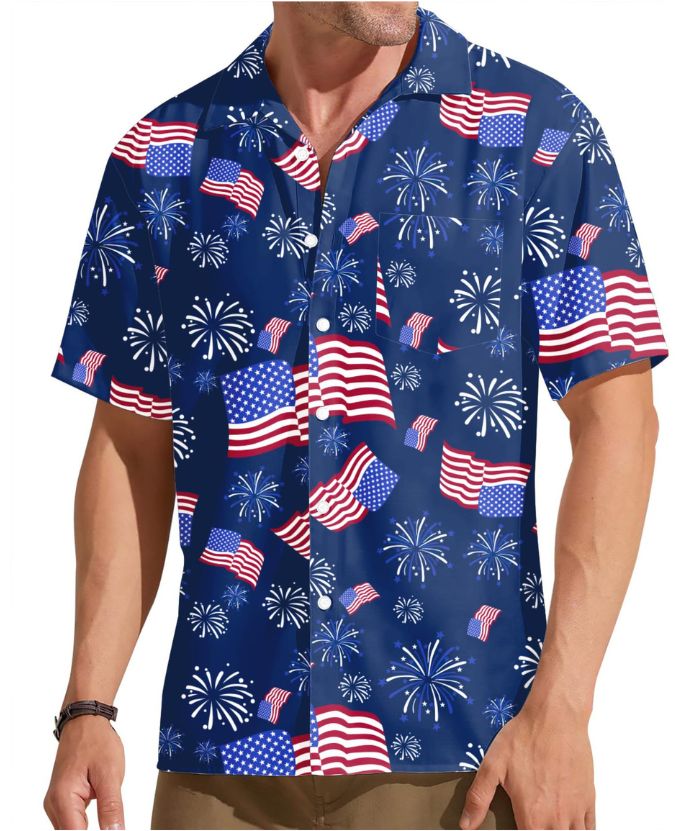 ZITY Men's 3D Digital Printed Hawaiian Shirt-DUMPO06258
