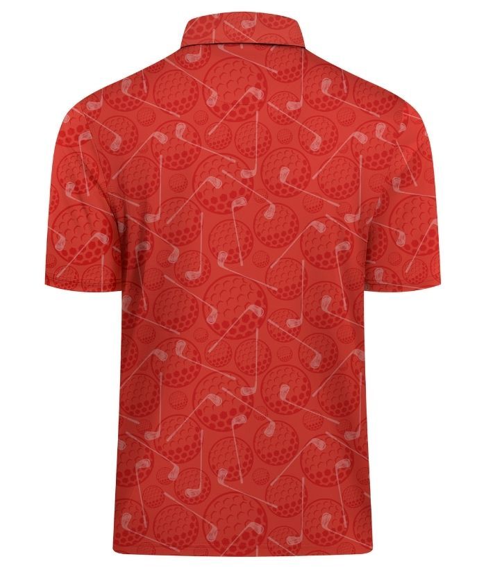 ZITY Men's Button Up Slim Fit Printed Polo Shirt-CUMPO05189
