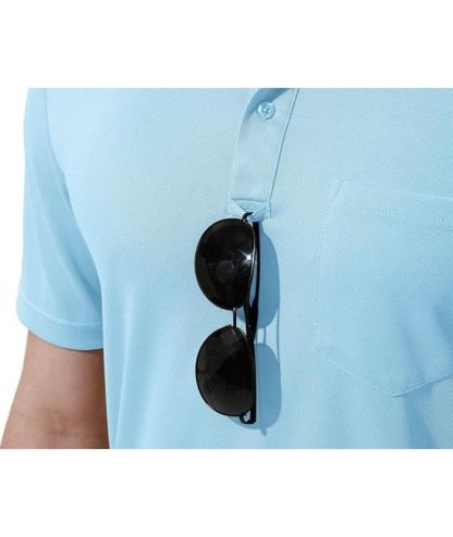 ZITY Men's Button Up Quick Dri Casual Polo Shirt-CEMPO03494