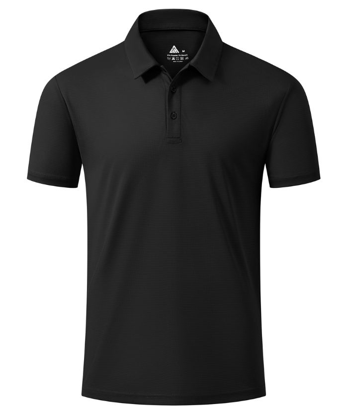 ZITY Men's Button Up Slim Fit Polo Shirt-CUMPO05766