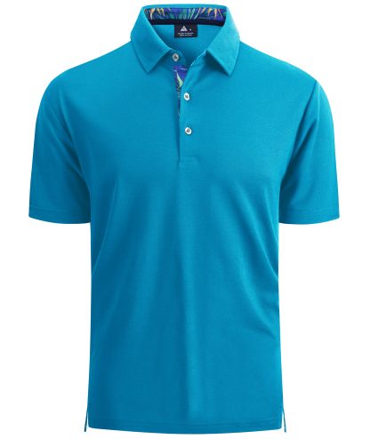 ZITY Men's Button Up Dri Fit Polo Shirt-CFMPO00053