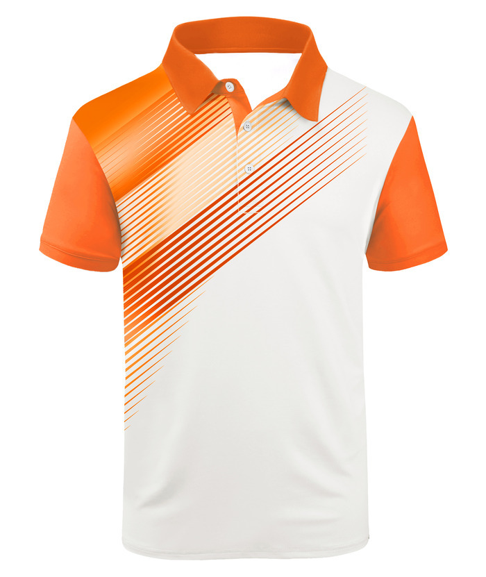 ZITY Men's Moisture Wicking Quick Dry Short Sleeve Print Golf Polo Shirt-APOH700045 | Zitysports