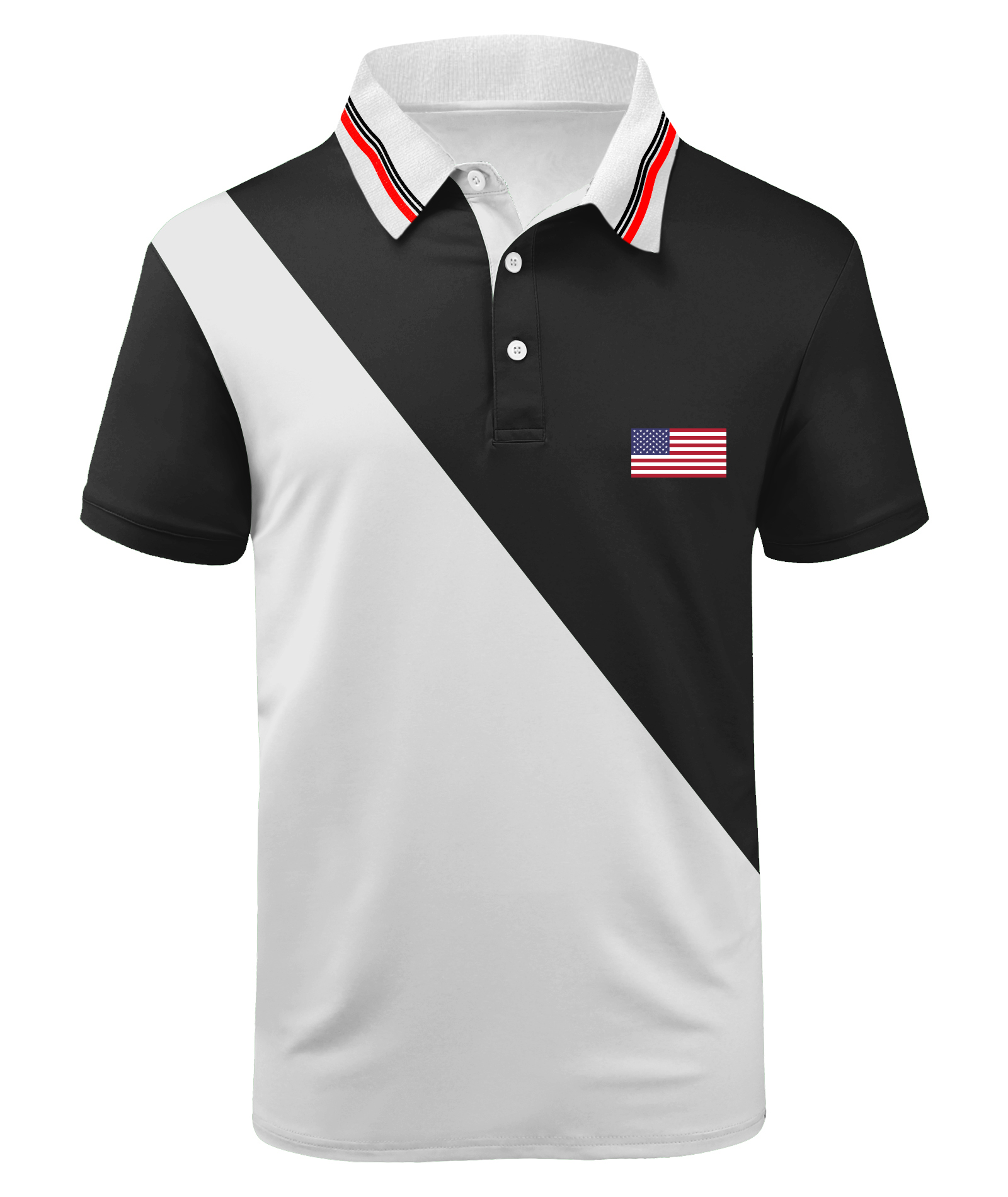 ZITY Men's Button Up Dri Fit Summer Polo Shirt-APOH700041