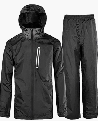 ZITY Men's Waterproof Hiking, Travel Lightweight Rainwear-AUMRS00174