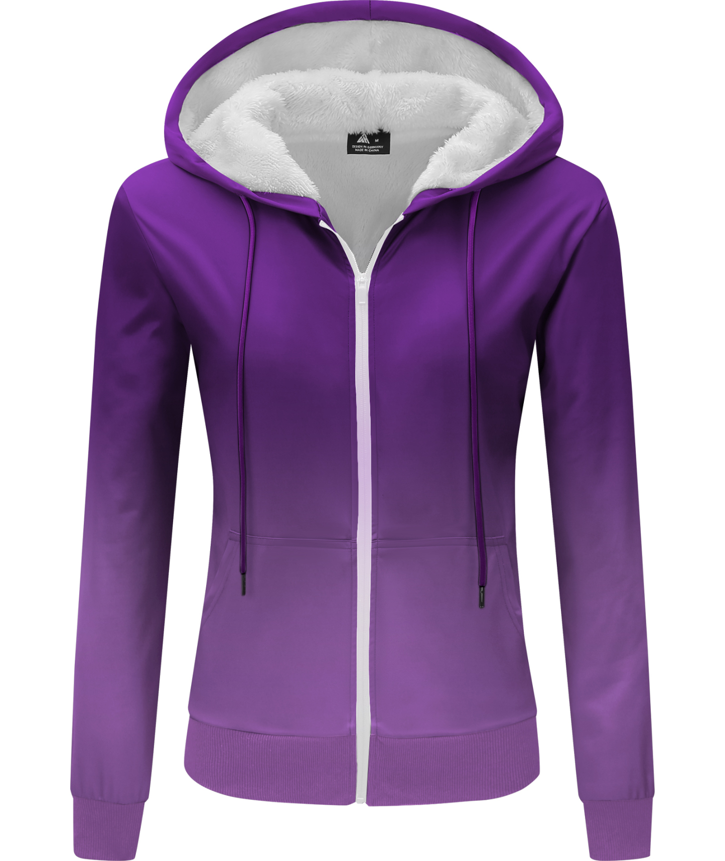 ZITY Women's Regular Fit Long Sleeve Fleece Hoodie-CUWFH01078