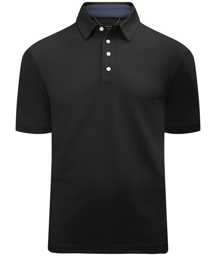 ZITY Men's Solid Color Casual Sports Polo Shirt-CUMPO01276