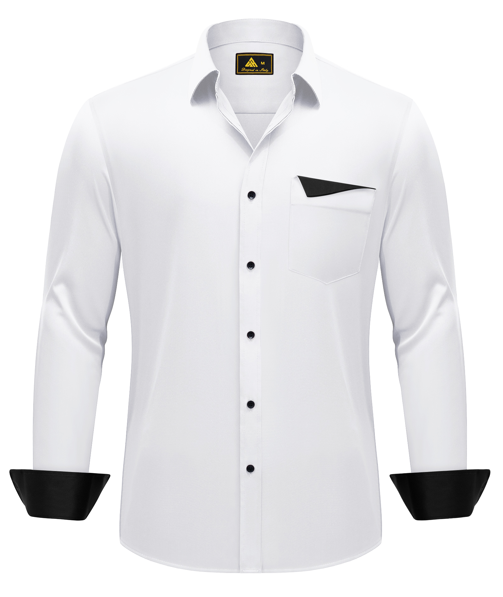ZITY Men's Long Sleeve Button Up Formal Shirt-CUMLT01781