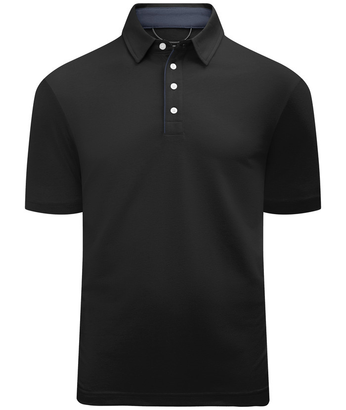 ZITY Men's Solid Color Casual Sports Polo Shirt-CUMPO01276