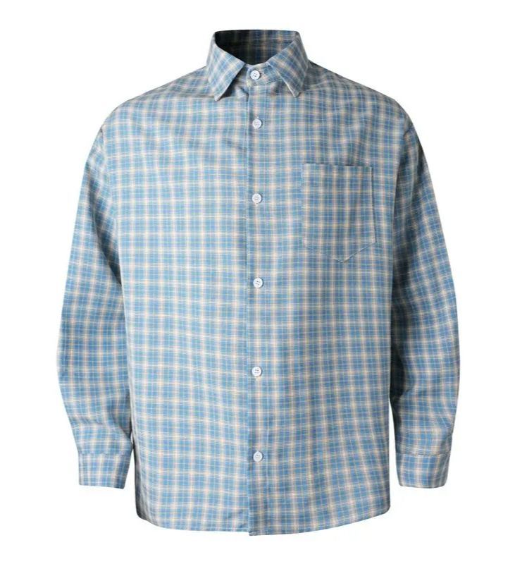 Men's Plaid Shirt Vintage Long Sleeve Loose Fit Casual | Zitysports