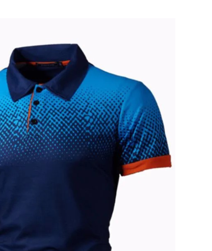ZITY Men's 3D Print Comfort Slim Fit Short Sleeve Polo Shirt-DUMPO04600 | Zitysports