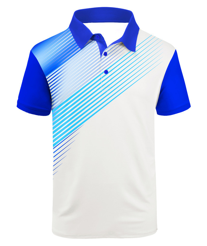 ZITY Men's Moisture Wicking Quick Dry Short Sleeve Print Golf Polo Shirt-APOH700045 | Zitysports
