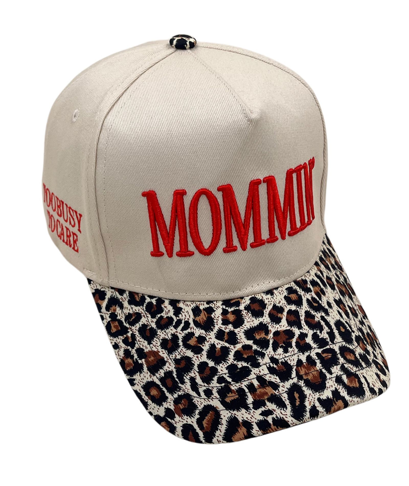 ZITY Womens MOMMIN Embroidered Leopard Print Baseball Caps Adjustable Trucker Hats