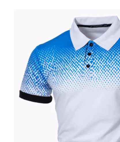 ZITY Men's 3D Print Comfort Slim Fit Short Sleeve Polo Shirt-DUMPO04600 | Zitysports