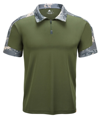 ZITY Men's Quarter Zip Dri fit Golf Polo Shirt-ZPK000591