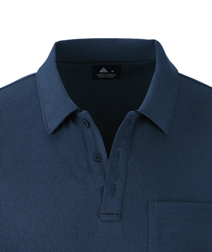 ZITY Men's Solid Color Fast Dry Neck Air Force with Pocket Polo Shirt-ZPK008914 | Zitysports