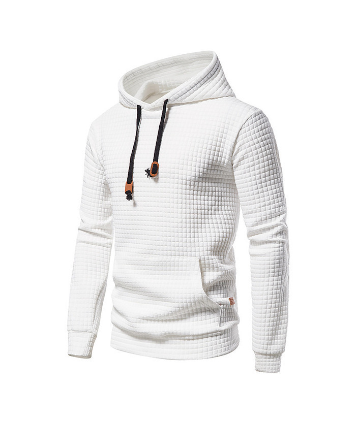 ZITY Men's Long Sleeves Adjustable Drawstring Waffle Hoodie-ZPK007590 | Zitysports