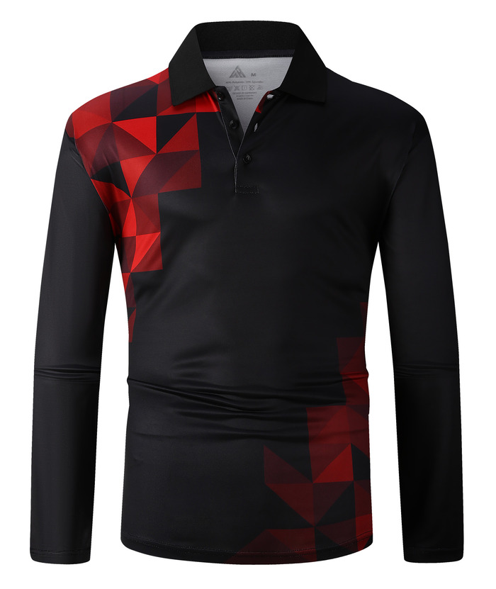 ZITY Men's Polo Long Sleeve Casual Summer Regular Fit Sports Tennis Shirt-ZPK004295 | Zitysports